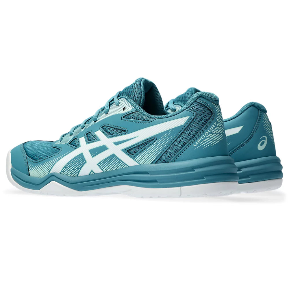 ASICS Upcourt 5 Badminton Shoe (Blue Teal/White)