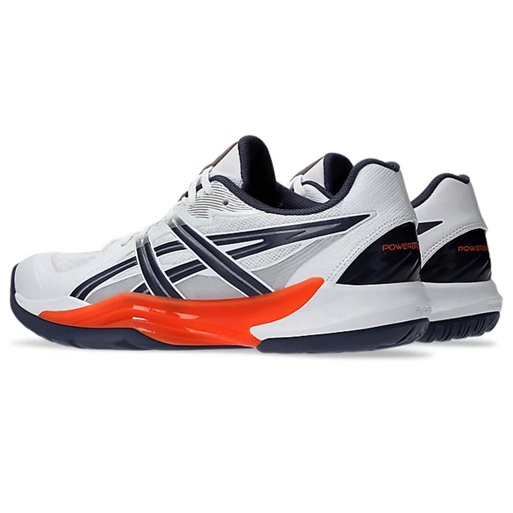 ASICS Powerbreak FF Badminton Shoe (White/Nova Orange)