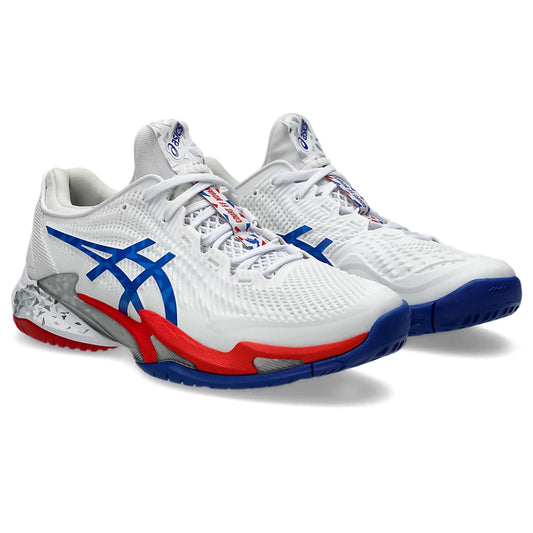 ASICS Court FF 3 Novak Tennis Shoe (White/Asics Blue)
