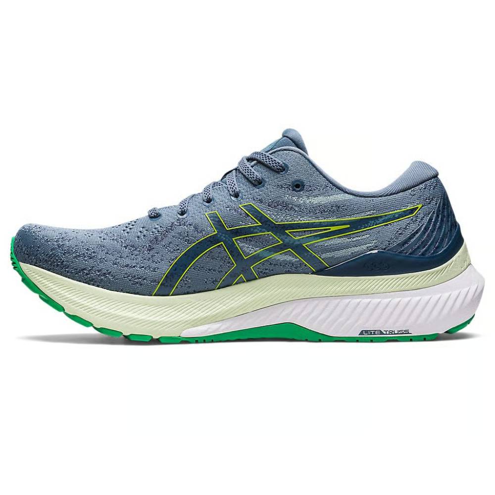ASICS Gel-Kayano 29 Running Shoe (Steel Blue/Lime Zest)