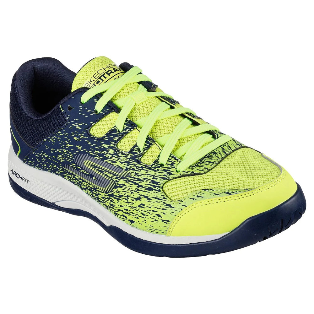 SKECHERS Men's Viper Court Pickleball Shoe (Yellow/Navy)