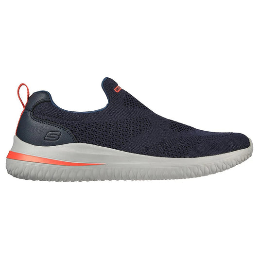 SKECHERS Men's Delson 3.0 Fairfie Running Shoe (Navy)