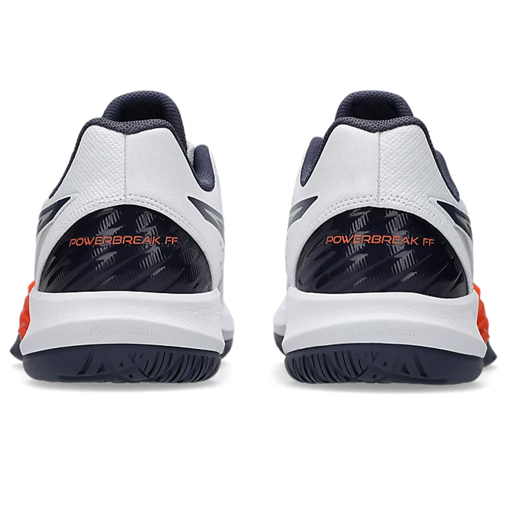 ASICS Powerbreak FF Badminton Shoe (White/Nova Orange)