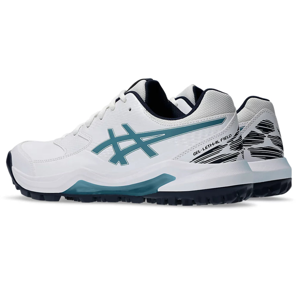 ASICS Gel-Lethal Field 2 Cricket Shoe (White/Atlantis Blue)