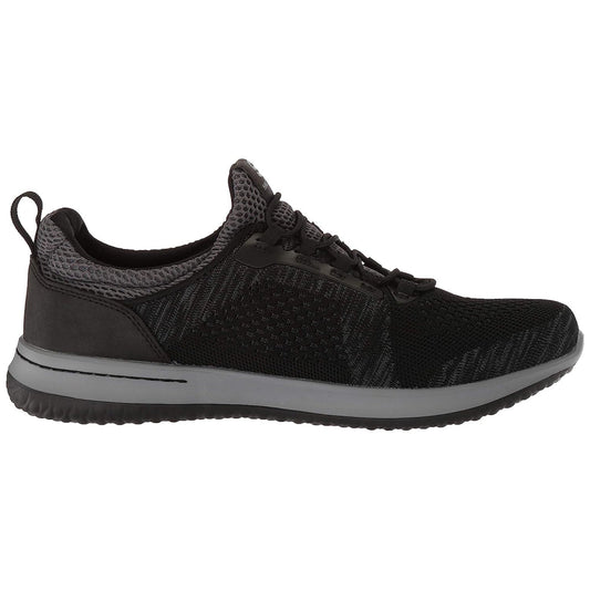 SKECHERS Delson Brewton Running Shoe (Black/Charcoal)