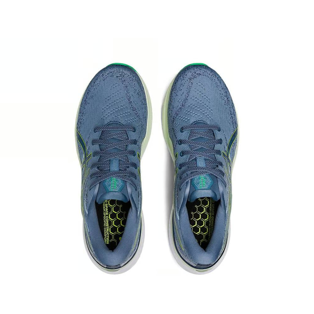 ASICS Gel-Kayano 29 Running Shoe (Steel Blue/Lime Zest)