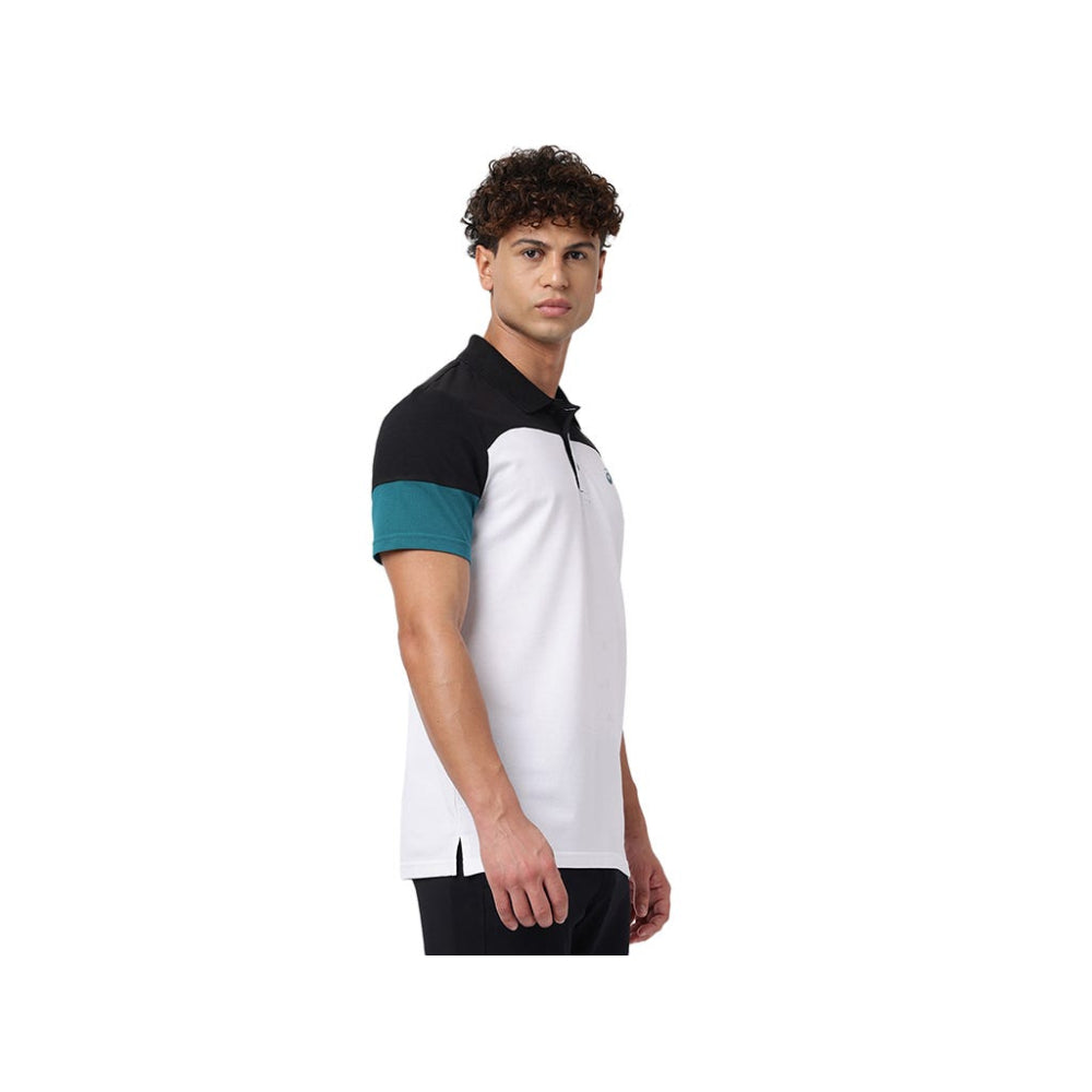 ASICS Men's Color Block Polo Top 2 (White)