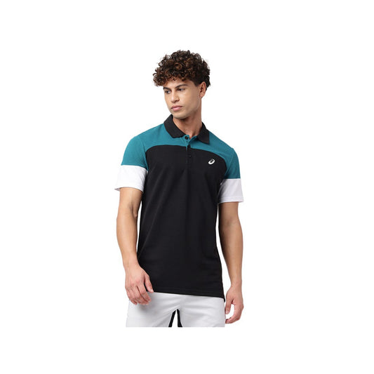 ASICS Men's Color Block Polo Top 2 (Black)