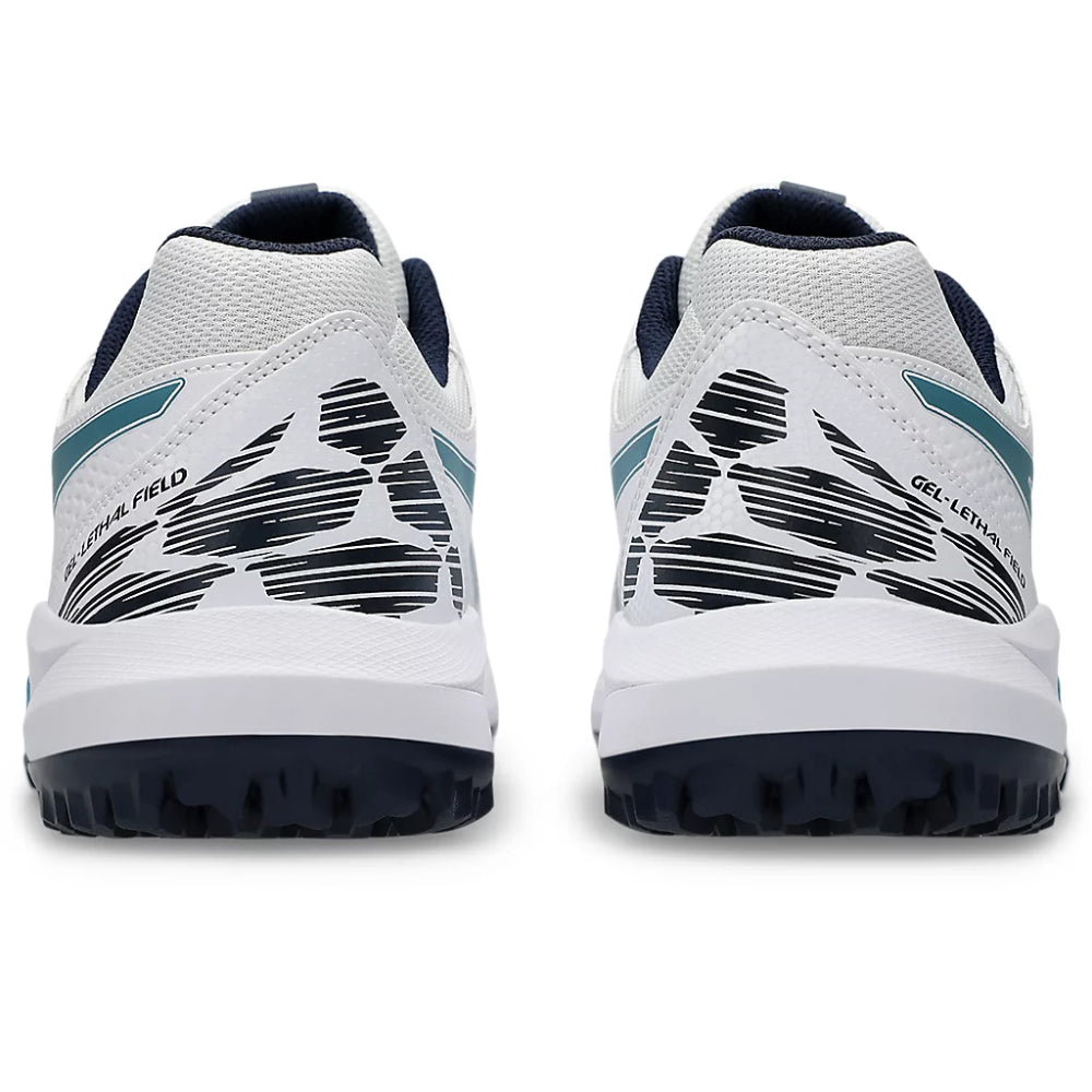 ASICS Gel-Lethal Field 2 Cricket Shoe (White/Atlantis Blue)